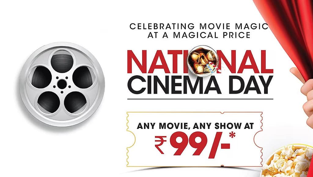 Cinema day Celebrate National Cinema Day with Movies at Just Rs 99 on 20th September 2024