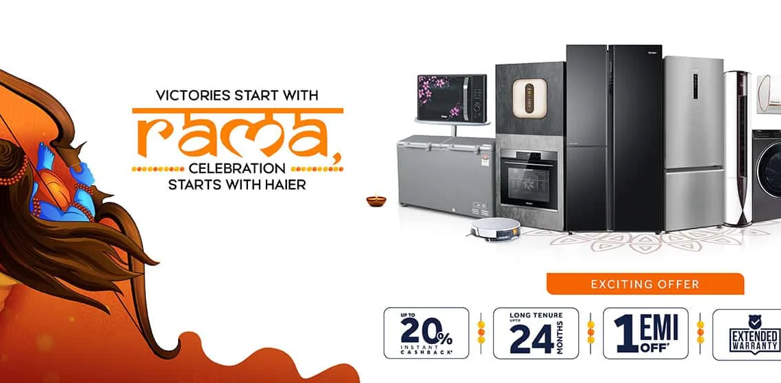 Haier Dussehra Festive Offers: Get Up to 22.5% Instant Discount on Appliances and More!
