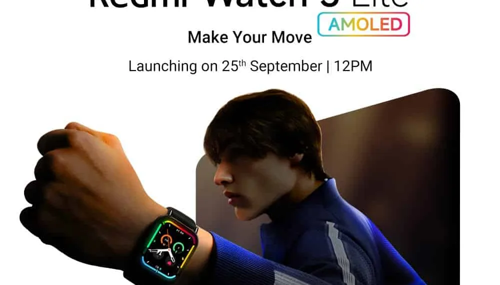 Redmi Watch 5 Lite Set to Launch in India on 25th September