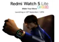 Redmi Watch 5 Lite Set to Launch in India on 25th September