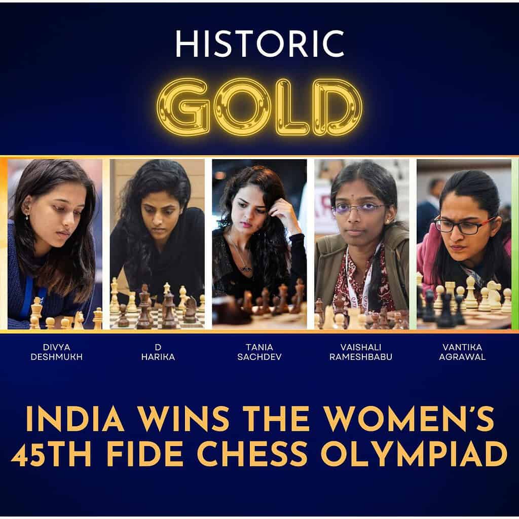 GYGpBcWW8AAwfGL Golden Triumph: Indian Men's and Women's Chess Teams Claim Double Gold at 45th Olympiad