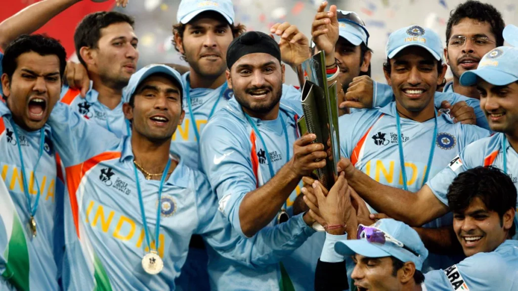 India 2007 T20 World Cup final Pakistan Reuters 1200 2024 06 d5b4c6764ef31ac62441241a0efe9b91 2024 07 345d563a13a47c3e164c20622b34d6d0 Remembering India’s Historic Triumph: MS Dhoni’s Men Lift Inaugural ICC T20 World Cup with Thrilling Win Over Pakistan