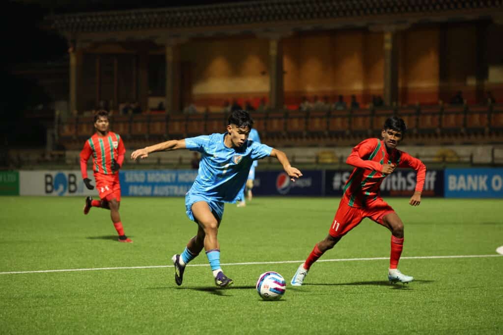 India Hemneichung Lunkim’s Brace Powers India to 3-0 Victory Over Maldives in SAFF U17 Championship