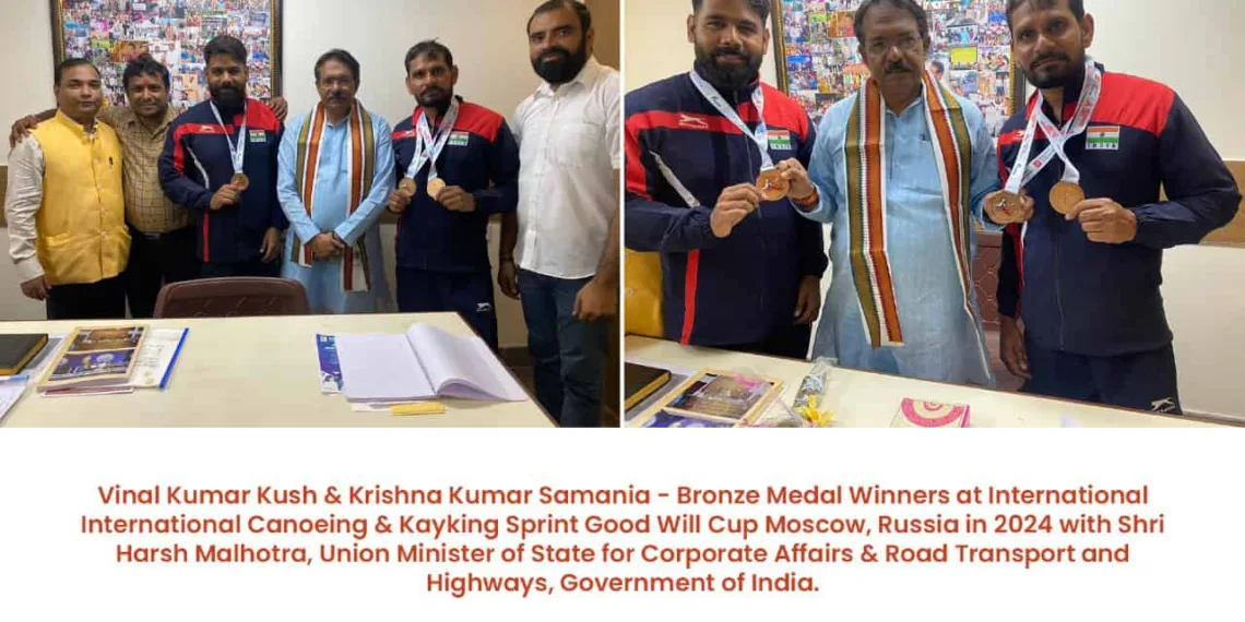 2 Indian Para-Athletes Won Bronze Medals at International Canoeing & Kayaking Sprint Goodwill Cup in Moscow, Russia