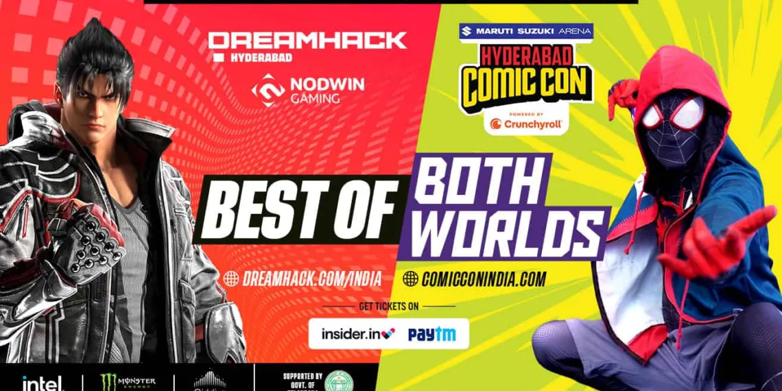 Experience the Ultimate Gaming: DreamHack India and Hyderabad Comic Con Unite This November!