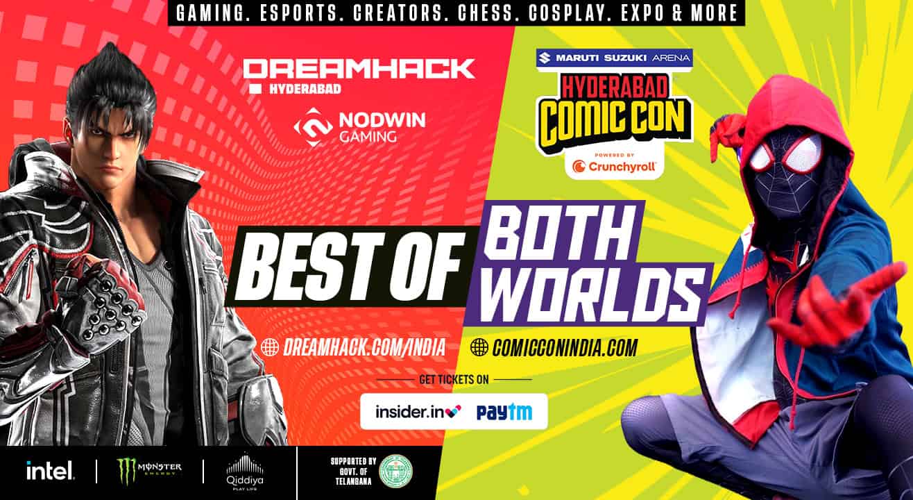 Experience the Ultimate Gaming: DreamHack India and Hyderabad Comic Con Unite This November!