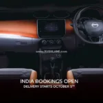 Nissan Magnite Facelift Set for Launch on October 4th: Teased Interiors and Features Revealed