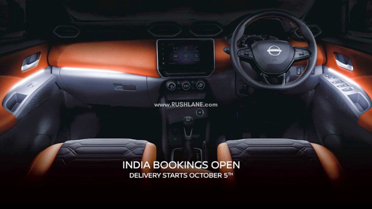 Nissan Magnite Facelift Set for Launch on October 4th: Teased Interiors ...