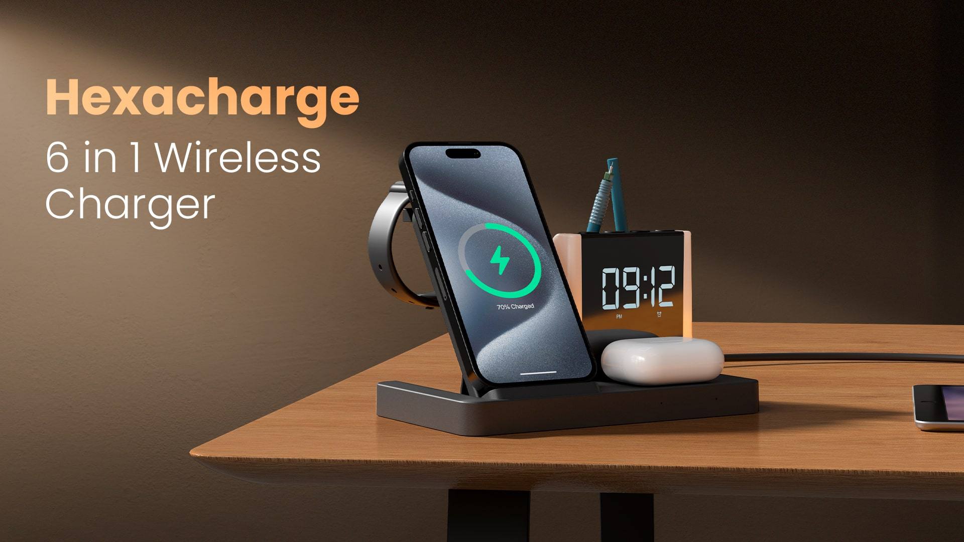 Portronics Hexacharge: The Ultimate 6-in-1 Wireless Charging Station