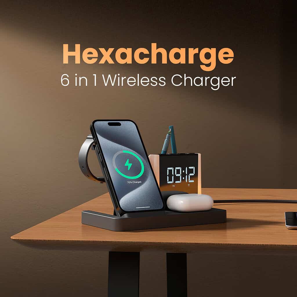 Portronics Hexacharge Portronics Hexacharge: The Ultimate 6-in-1 Wireless Charging Station