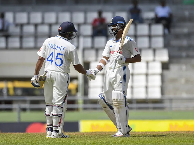 Rohit Sharma and Yashasvi Jaiswal Team India Sets Record with Fastest Team Fifty and Hundred in Test Cricket History feat Rohit Sharma, Yashasvi Jaiswal and Shubman Gill