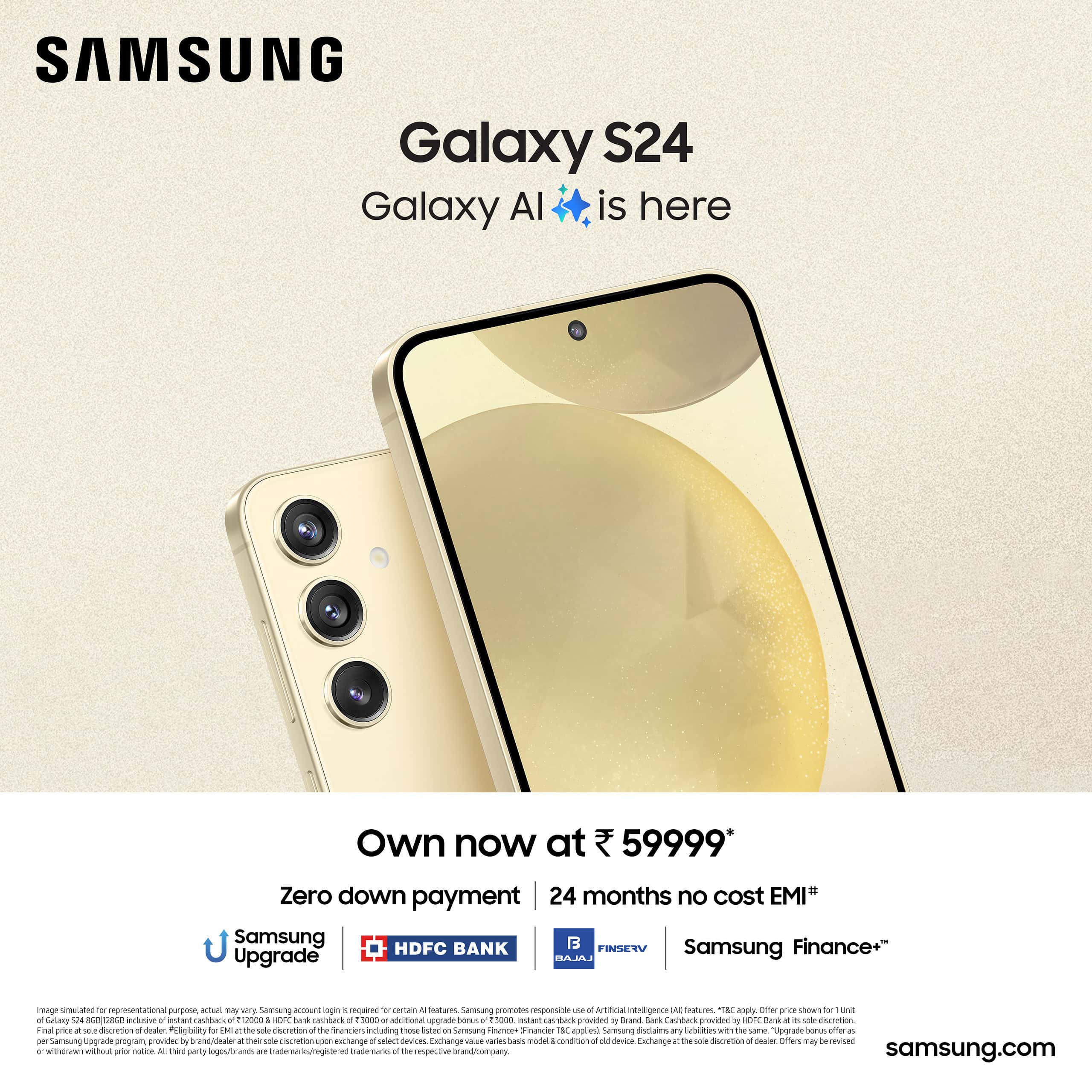 Samsung Galaxy S24 Now at a Festive Price of ₹59,999: Unbeatable Offer