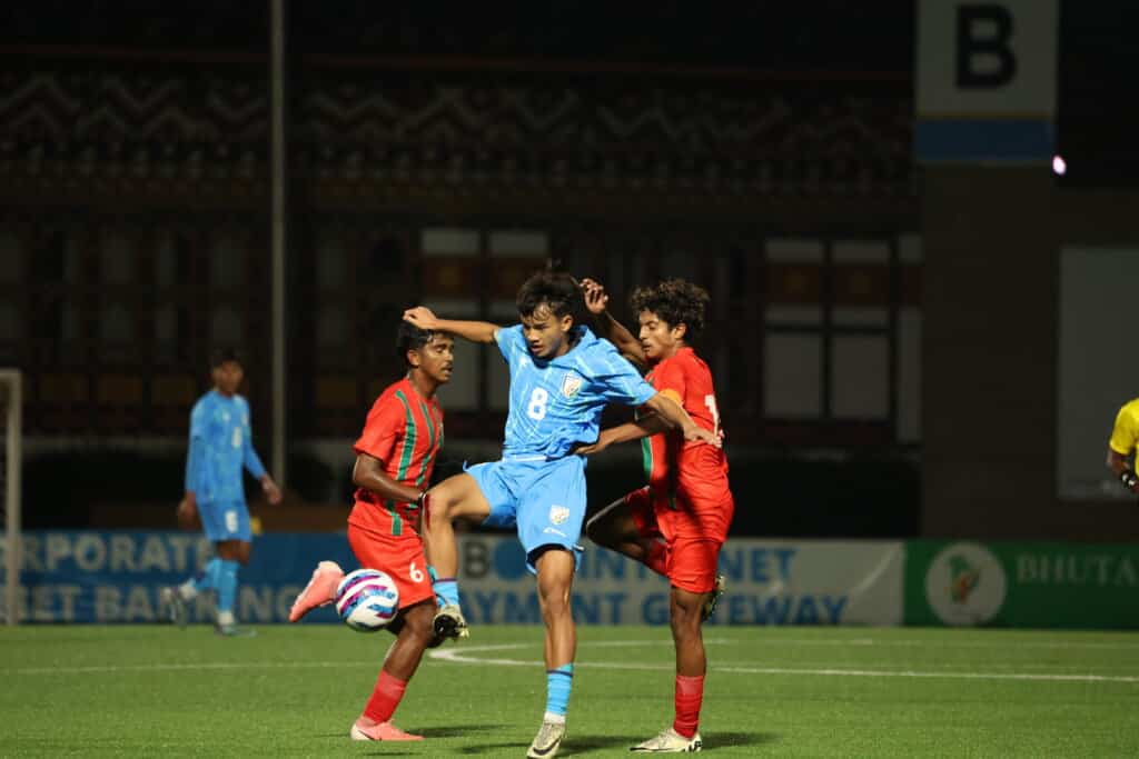 SAFF U17 Championship Hemneichung Lunkim’s Brace Powers India to 3-0 Victory Over Maldives in SAFF U17 Championship