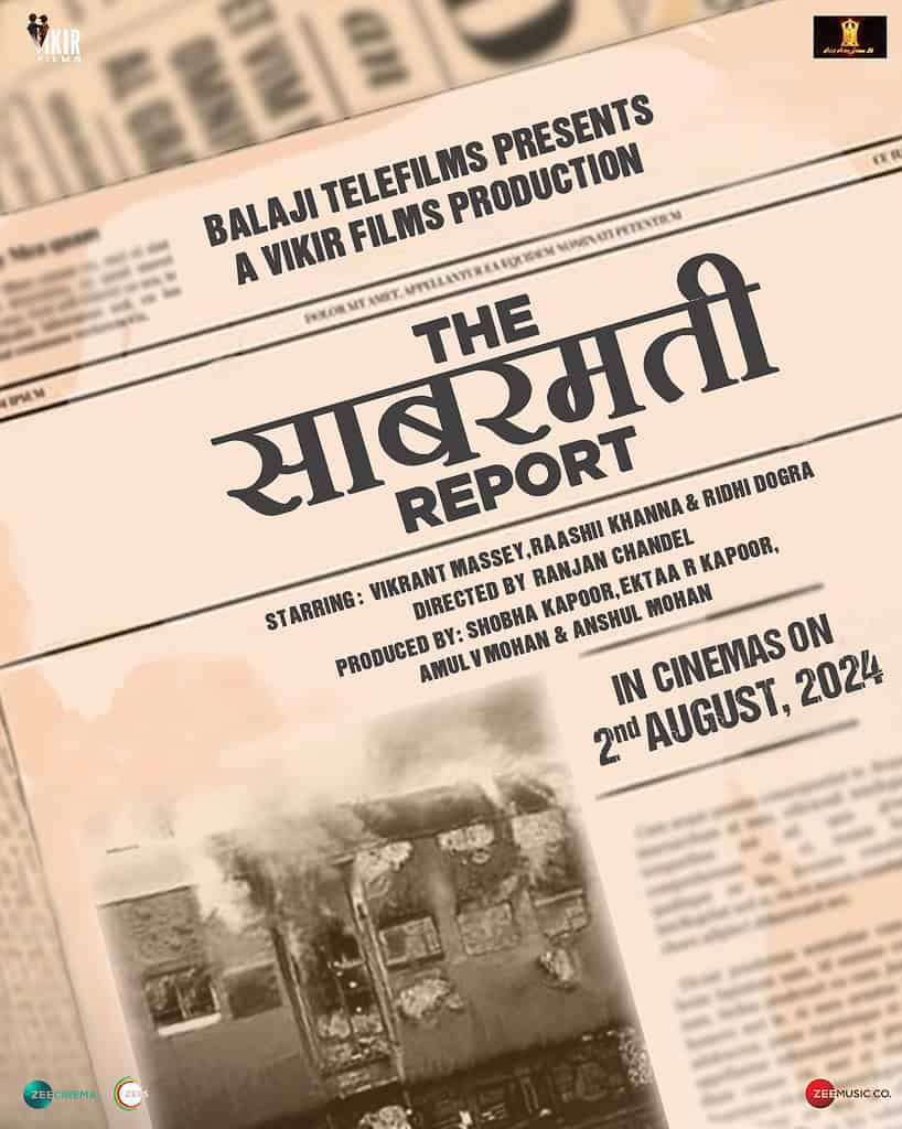 The Sabarmati Report The Sabarmati Report Release Date Out: Vikrant Massey Returns After 12th Fail and Sector 36