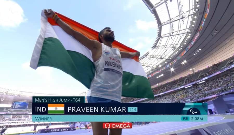 image 16 6 Praveen Kumar - Paris Paralympics 2024 : Praveen Kumar Strikes Gold for India in Men's High Jump T64 at Paris Paralympics 2024