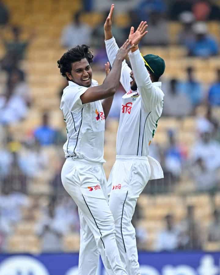 image 17 246 Hasan Mahmud: The Bangladeshi Bowler Who Dismissed Virat Kohli and Rohit Sharma in IND vs BAN Test