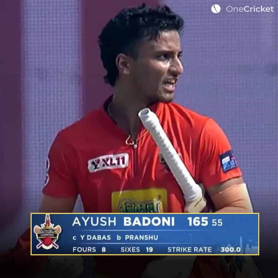 image 18 Delhi Premier League: Record Breaking Day at DPL - Ayush Badoni & Priyansh Arya Shatter T20 Records at Arun Jaitley Stadium