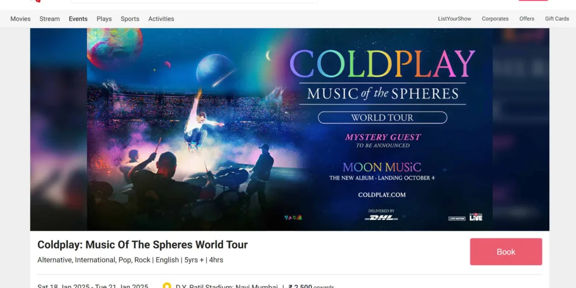 Coldplay Concert Third Show: Coldplay will also perform on 21st January 2025 in India; Coldplay Tickets will go live at 2 PM today!