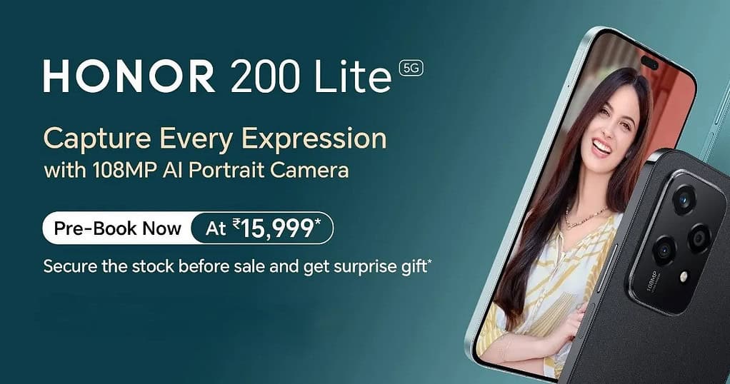 HONOR 200 Lite 5G Launched in India with MediaTek Dimensity 6080 SoC