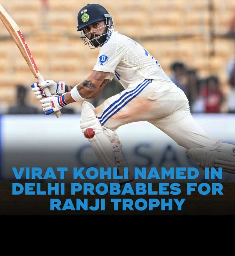 image 21 302 Ranji Trophy : Virat Kohli Included in Delhi’s Ranji Trophy 2024-25 Squad, Ishant Sharma Omitted