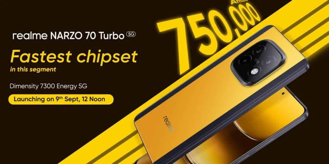 Realme NARZO 70 Turbo to launch on September 9th in India
