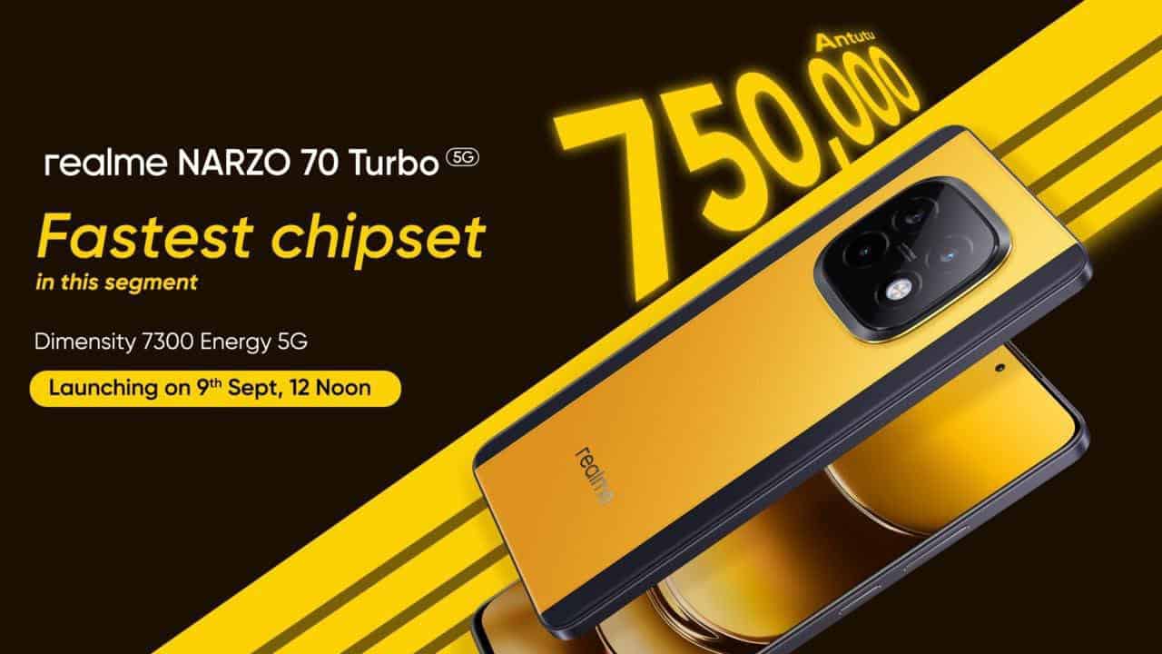 Realme NARZO 70 Turbo to launch on September 9th in India