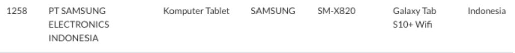 image 3 156 Samsung Galaxy Tab S10+ Wi-Fi Receives Indonesia Telecom Certification