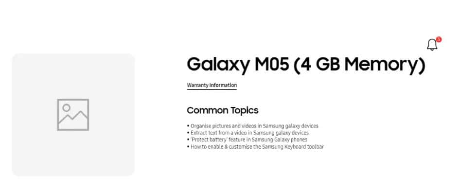 image 3 28 Samsung Galaxy M05 Expected to Launch in India Soon: Official Support Page Goes Live