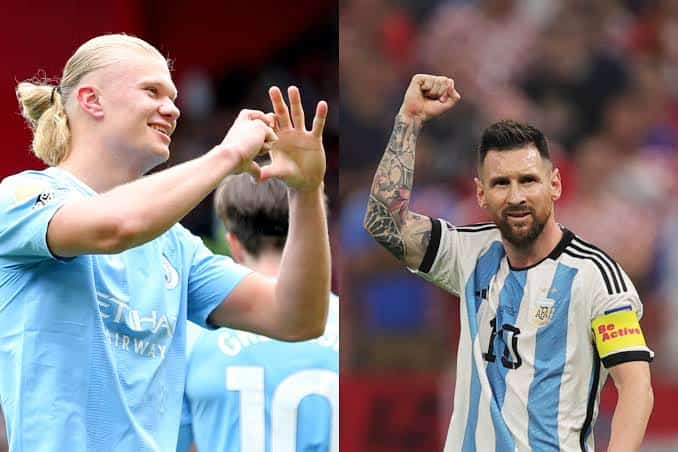 Erling Haaland vs Lionel Messi