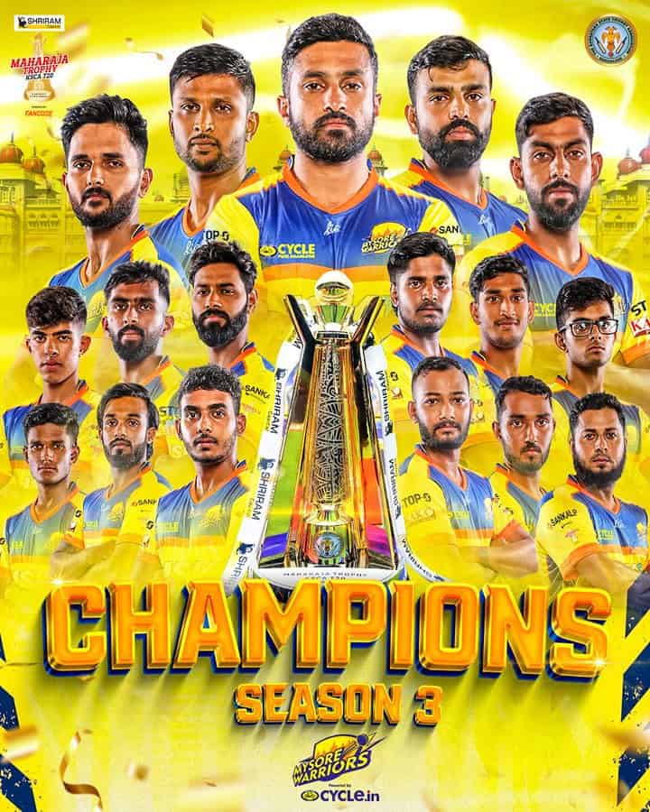 image 69 Maharaja T20 Trophy 2024 Final: Mysore Warriors Crowned Champions After Dominating Kalyani Bengaluru Blasters