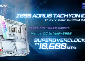 GIGABYTE Z890 AORUS TACHYON ICE Sets New Overclocking Record with DDR5-10600