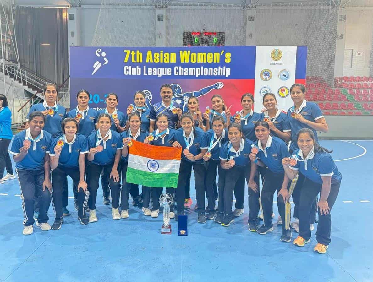 Indian Women, Golden Eagles Bharat Club Win Bronze at the Asian Women’s Club League Handball Championship