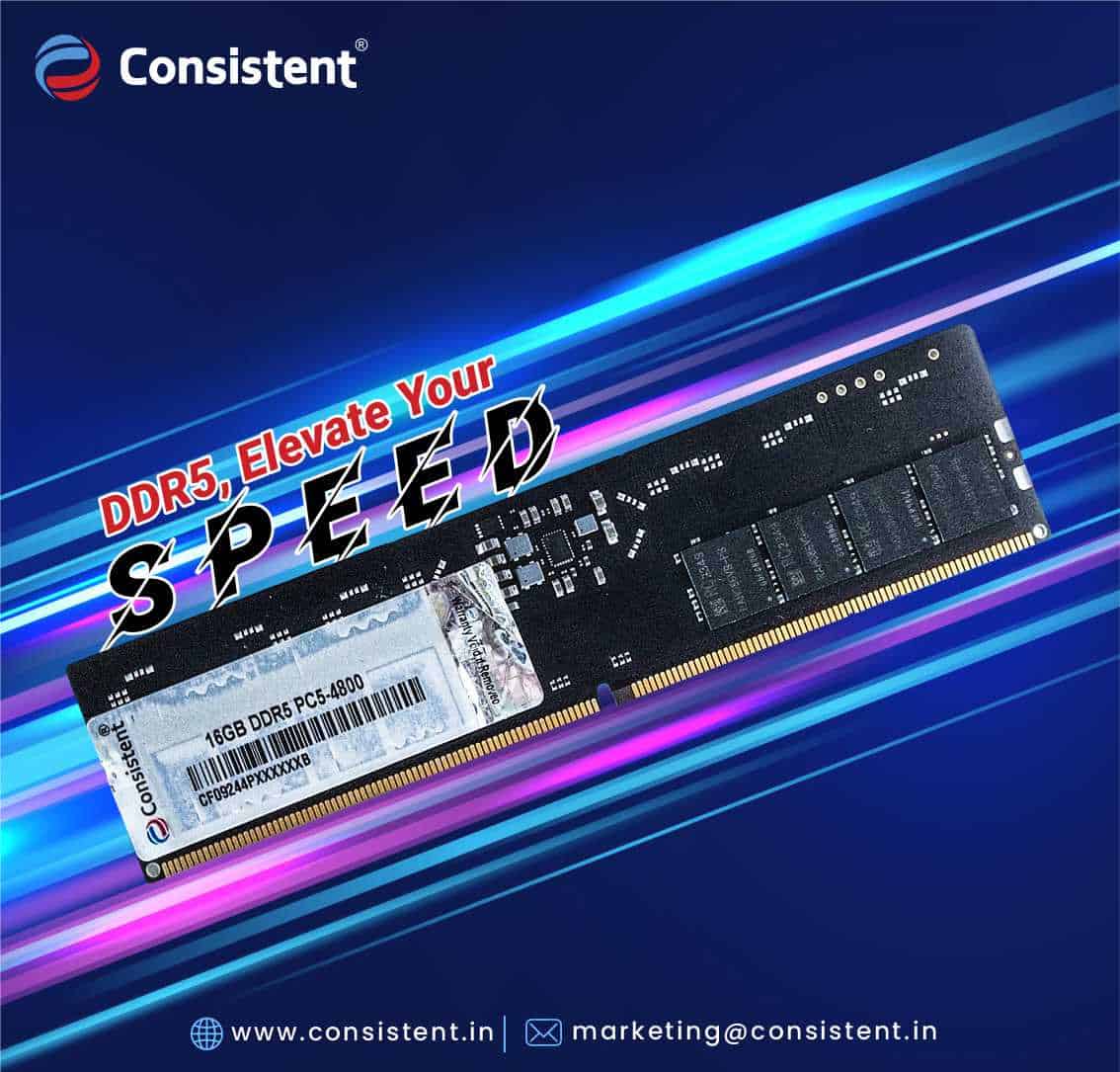 Consistent Infosystems Unveils High-Performance 16GB DDR5 4800MHz RAM