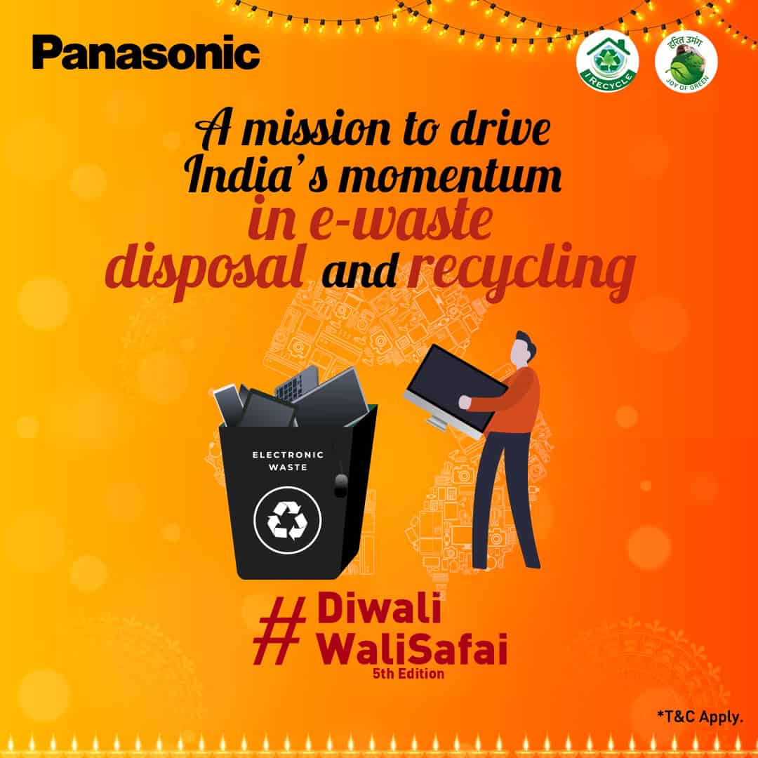 #DiwaliWaliSafai: Panasonic India’s Eco-Friendly E-Waste Drive This Diwali – Join the Movement!