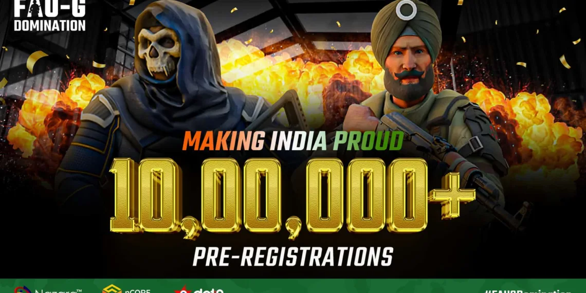 FAU-G: Domination Breaks Records with Over 1 Million Pre-Registrations in Just 3 Weeks