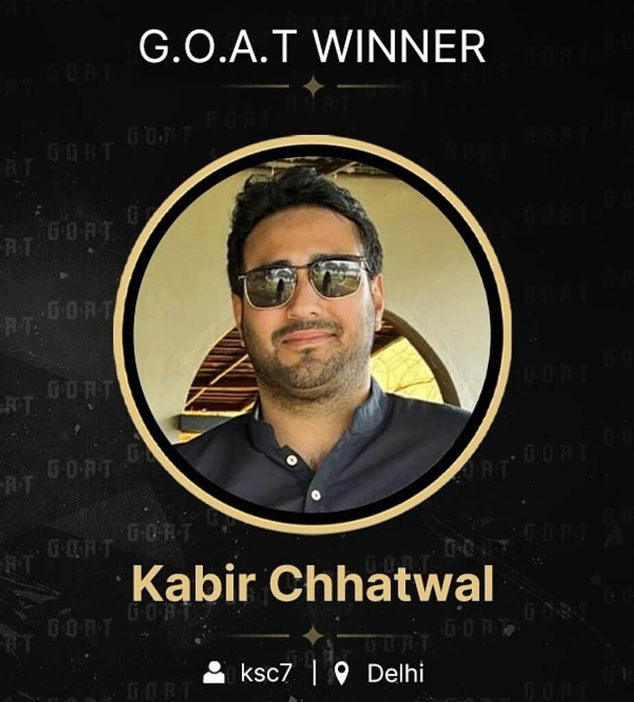 India’s Biggest Poker Tournament – G.O.A.T. Announces Winners of INR 25 Crore Prize Pool