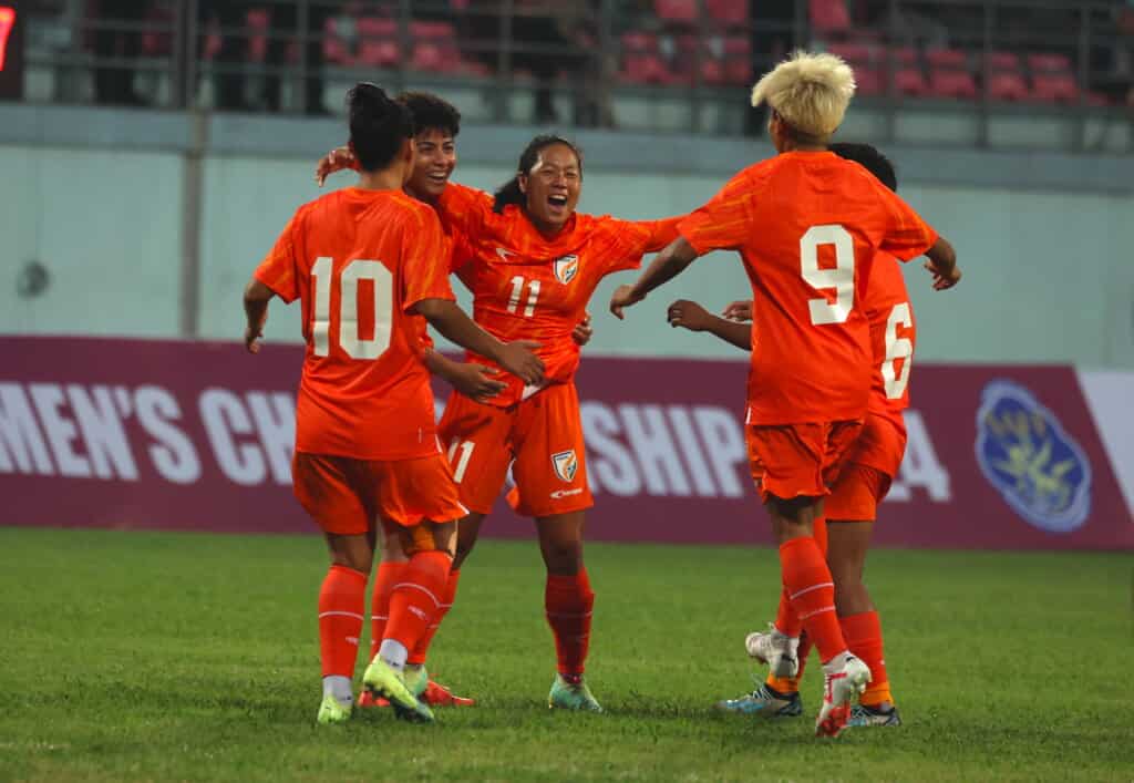 Grace Dangmei 1024x707 1 India Dominate Pakistan with 5-2 Victory in SAFF Women’s Championship Opener