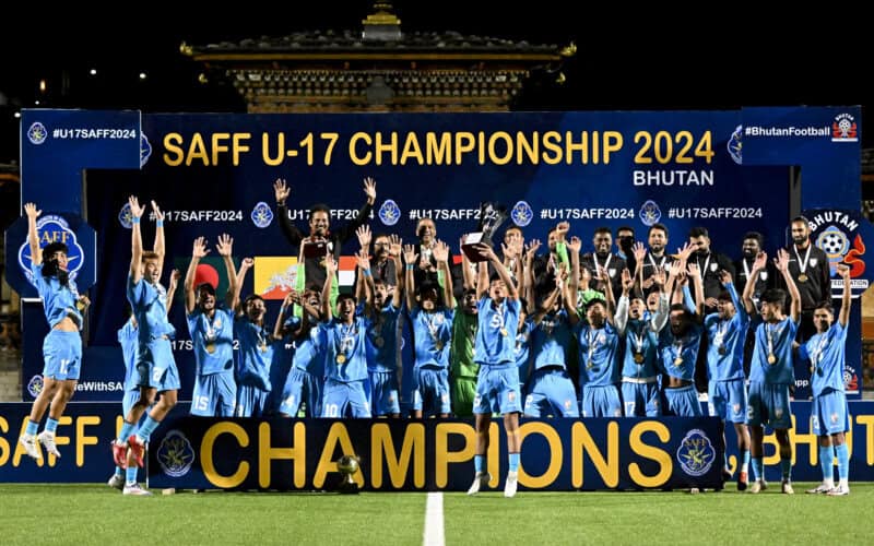 IND U17 SAFF Champions 800x500 1 India Clinches SAFF U17 Championship with Commanding Victory Over Bangladesh