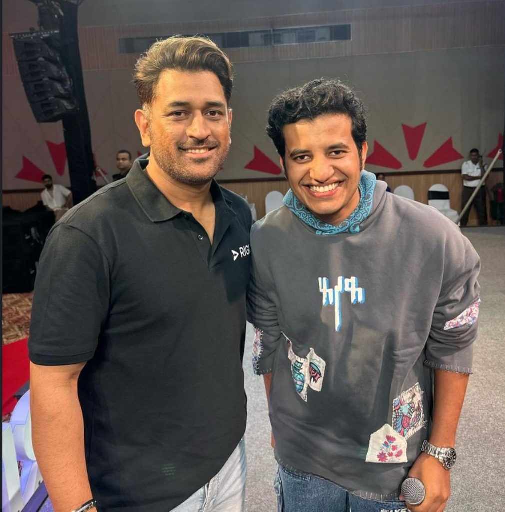 MS Dhoni at the Rigi Promotional Event MS Dhoni All But Confirms He Will Pad Up for IPL 2025