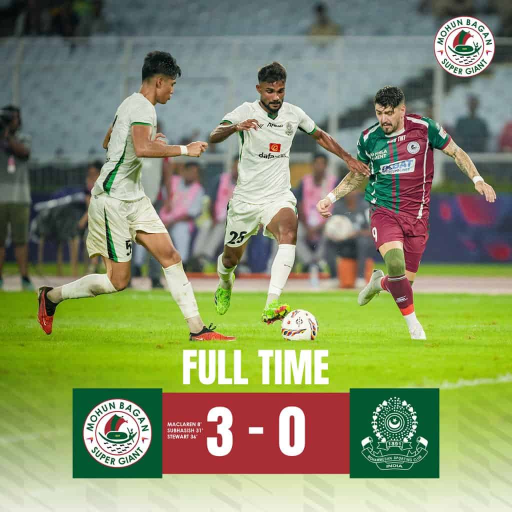 Mohun Bagan SG vs Mohammedan SC 1 ISL 2024-25: Jamshedpur FC Clinch Victory Over East Bengal, Mohun Bagan Triumph in Mini Kolkata Derby Against Mohammedan SC