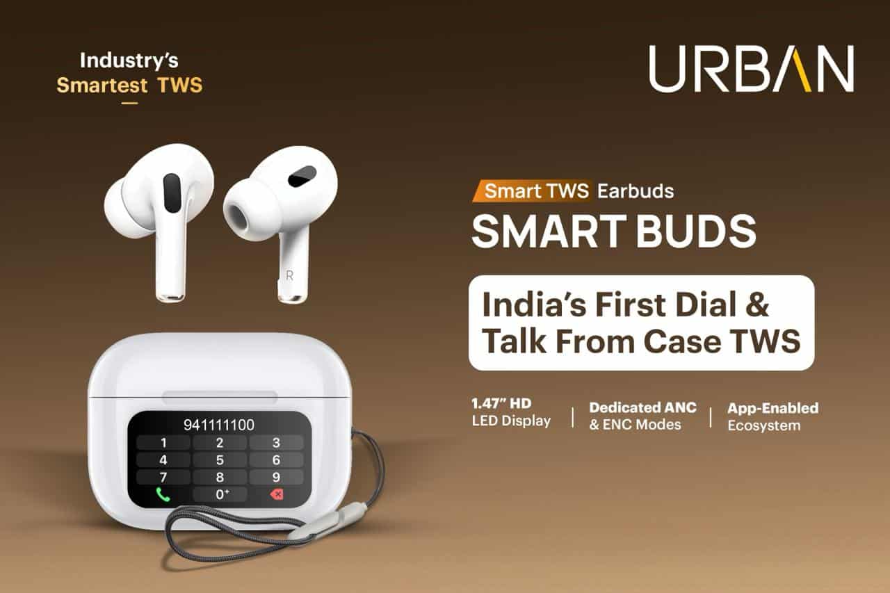 URBAN Launches India’s First TWS Earbuds with On-Case Bluetooth Calling and Dialer Pad