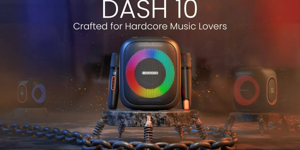 Portronics Launches Dash 10: A Wireless Dual-Bass Party Speaker