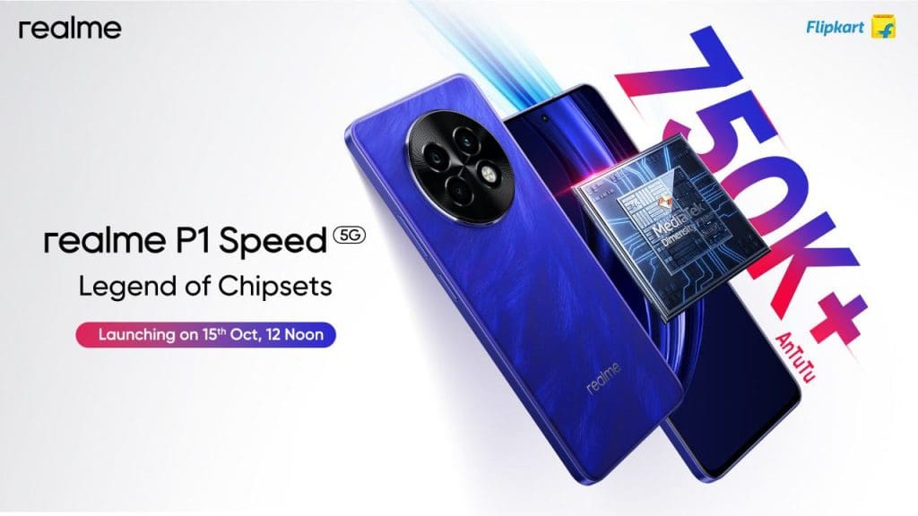 Realme P1 Speed 5G Set to Launch in India with MediaTek Dimensity 7300 Chipset on October 15