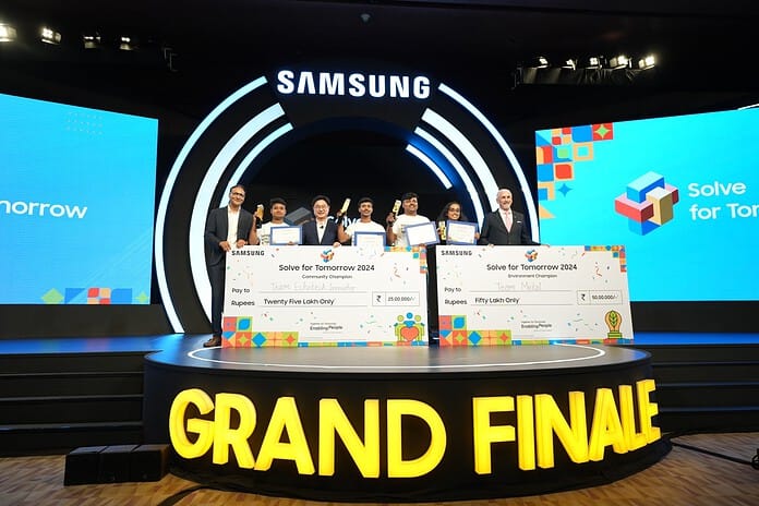 Samsung SFT Winners Samsung India Announces Winners of 'Solve for Tomorrow 2024'