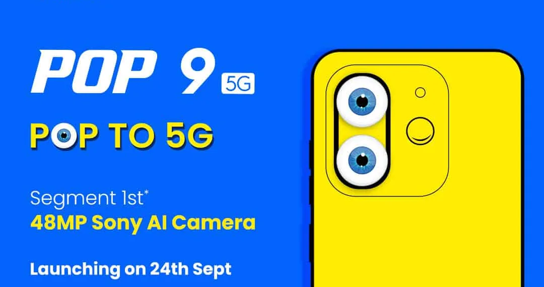 The Super Stylish TECNO POP 9 with a 48MP Sony AI Camera—Grab Yours Now!