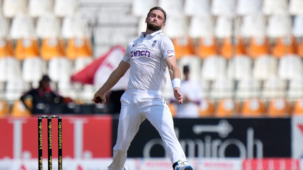 englands chris woakes 071300329 16x9 1 1st Test: England in Strong Reply After Pakistan's Mammoth 556 on Day 2 of First Test in Multan with Zak Crawley