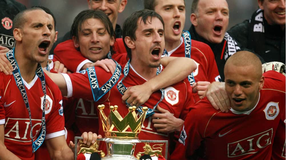 gary neville feiert die meisterschaft mit manchester united 1583405708 33179 Manchester United Legend Gary Neville Set for India Visit: Date, Time and Details