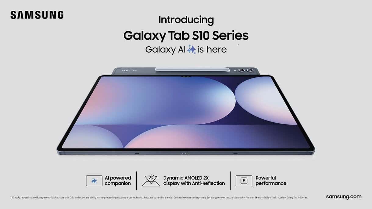 Samsung Launches Galaxy Tab S10 Ultra and S10+ in India
