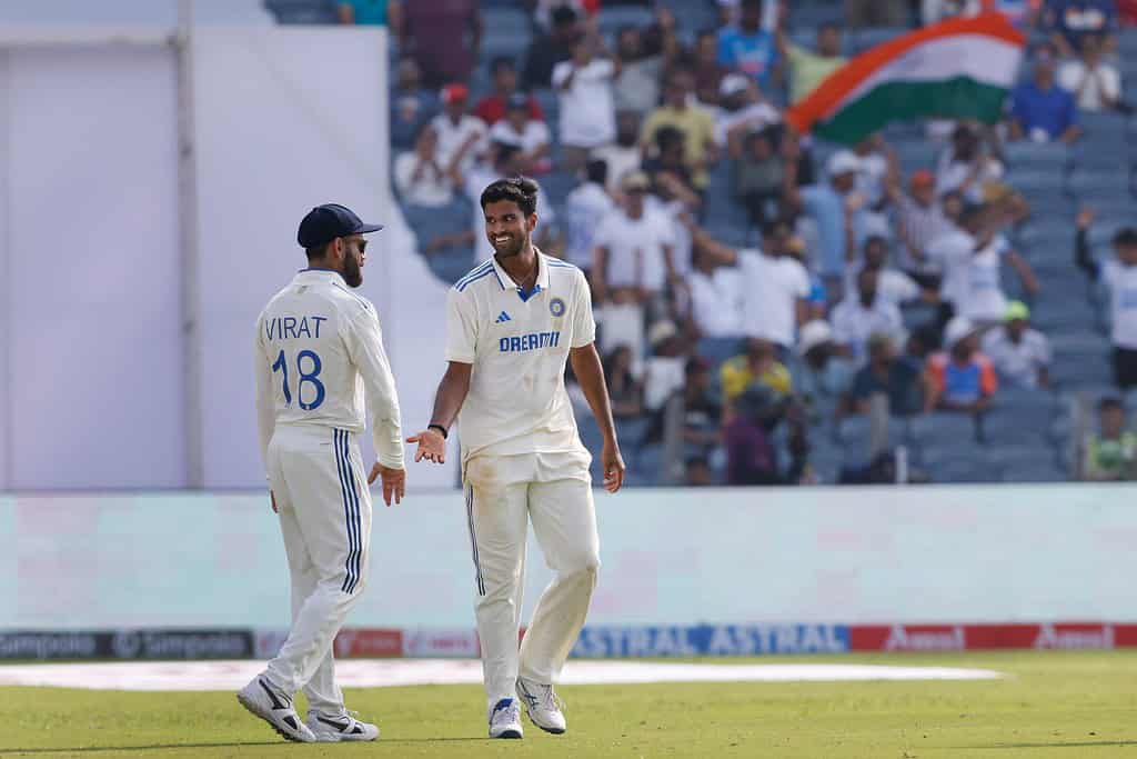 image 329 3 India vs New Zealand 2nd Test Day 2: New Zealand Tightens Grip as Santner and Latham Shine in Pune