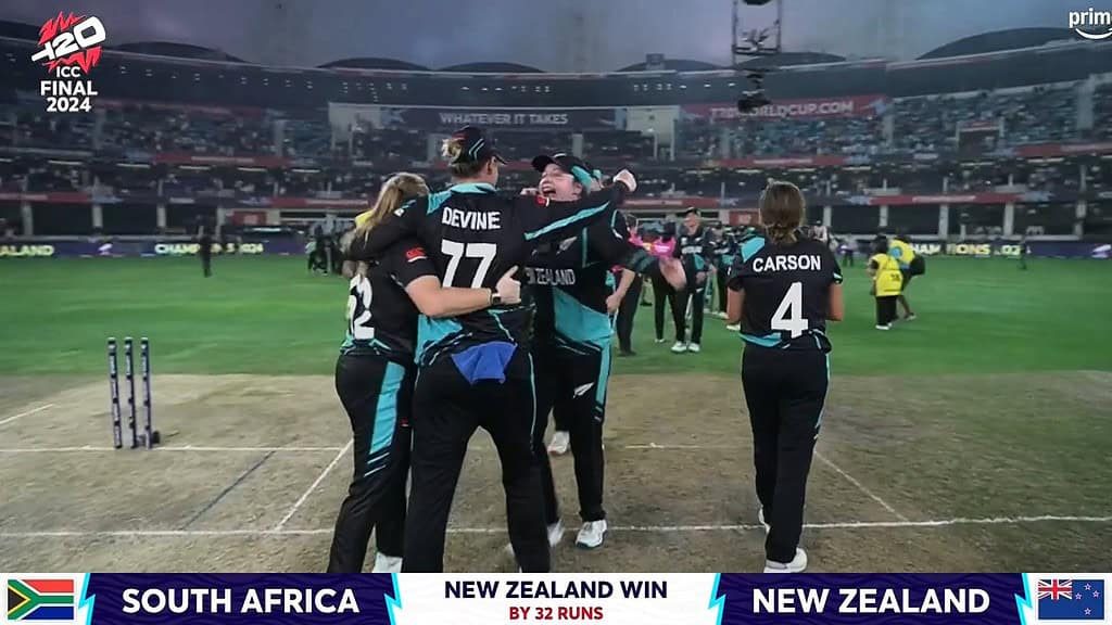 image 93 10 Women T20 World Cup 2024: New Zealand Women Secure First Ever T20 World Cup Title, Defeat South Africa by 32 Runs in Historic Win